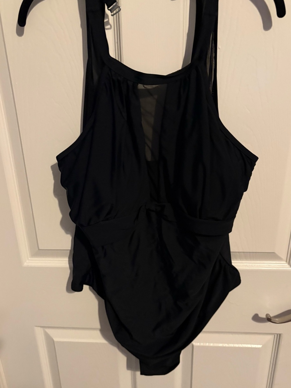50- black one piece with sheet back size 24